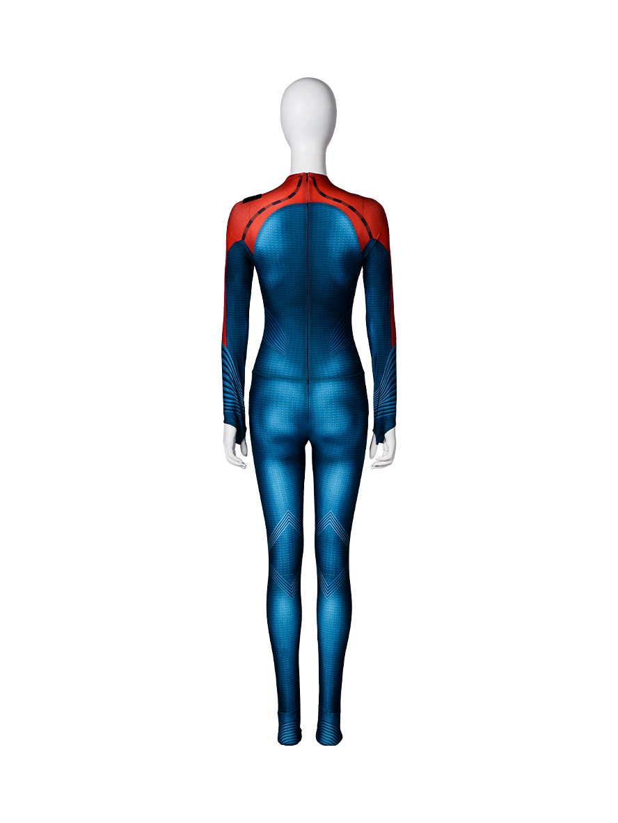 The Flash Movie Superwoman Lycra Bodysuit Cosplay Costume Full Set