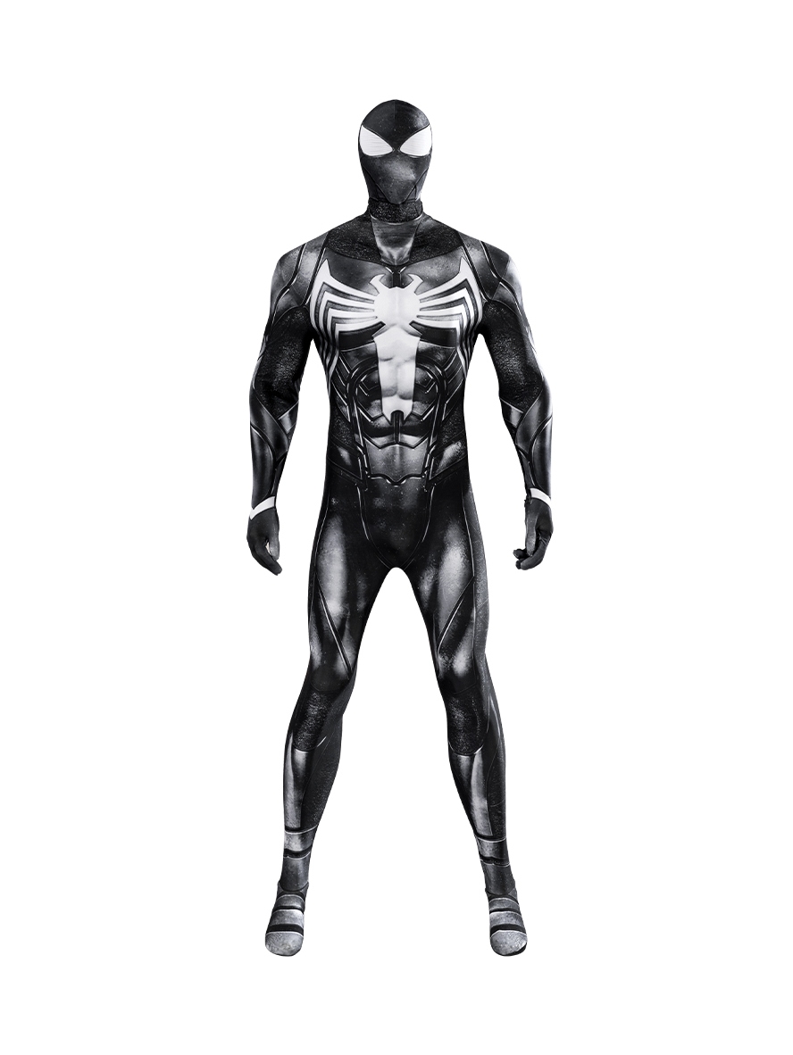 Spider-Man Miles Morales Venom Edition Symbiont Bodysuit Battle Version Cosplay Costume Full Set