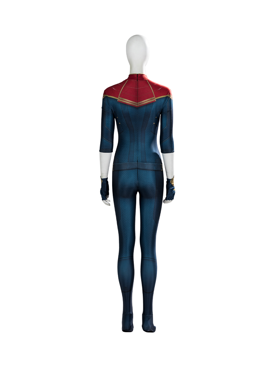 The Marvels Captain Marvel 2 Carol Danvers Battle Bodysuit Cosplay Costume Full Set