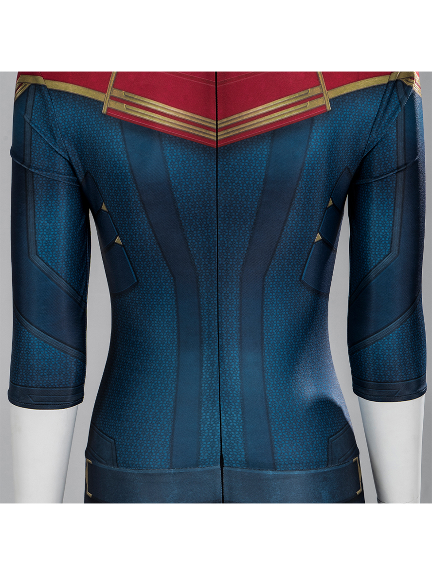 The Marvels Captain Marvel 2 Carol Danvers Battle Bodysuit Cosplay Costume Full Set