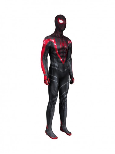 Spider-Man 2 Miles Morales Lycra Bodysuit Cosplay Costume Set