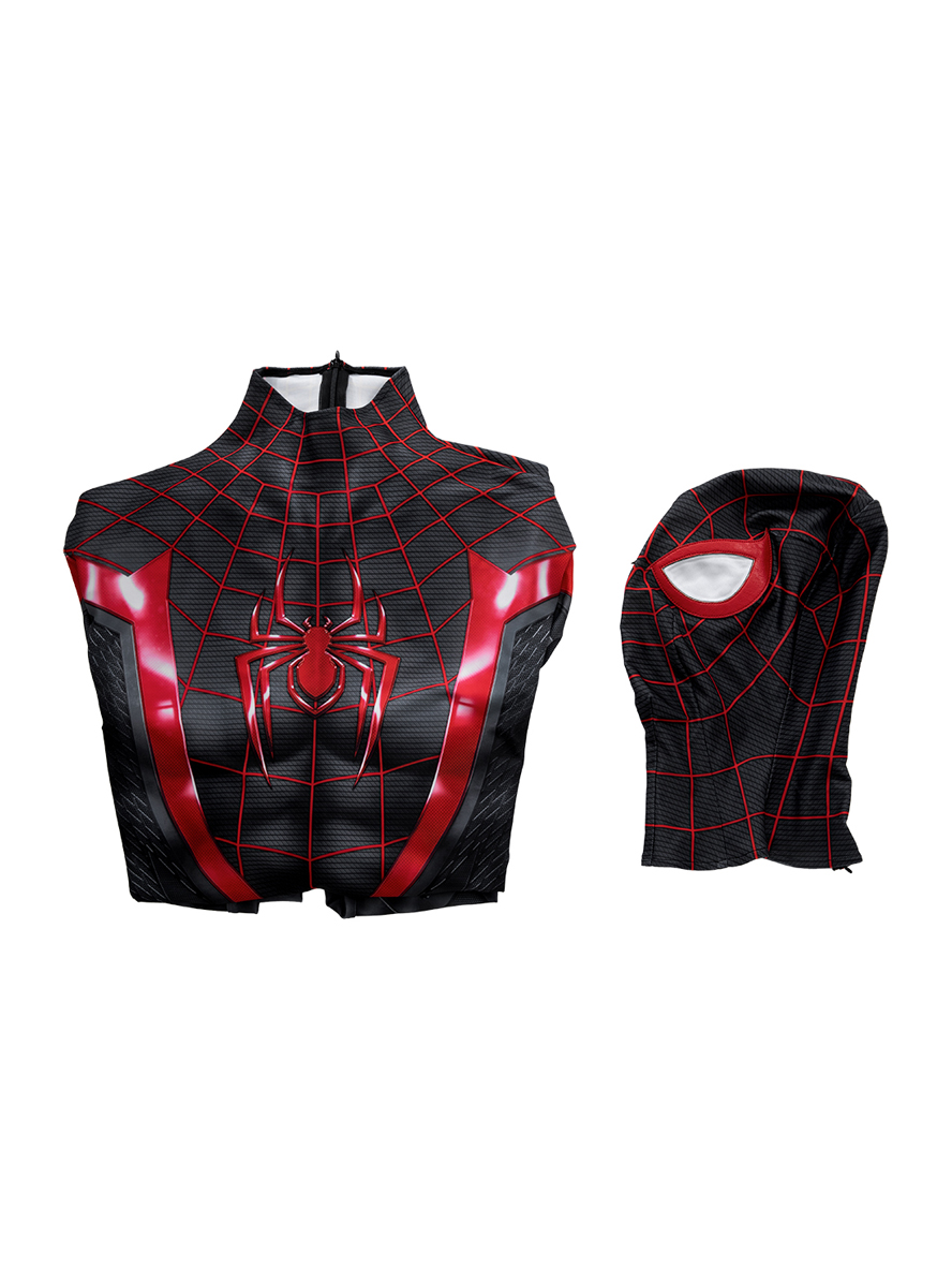 Spider-Man 2 Miles Morales Lycra Bodysuit Cosplay Costume Set