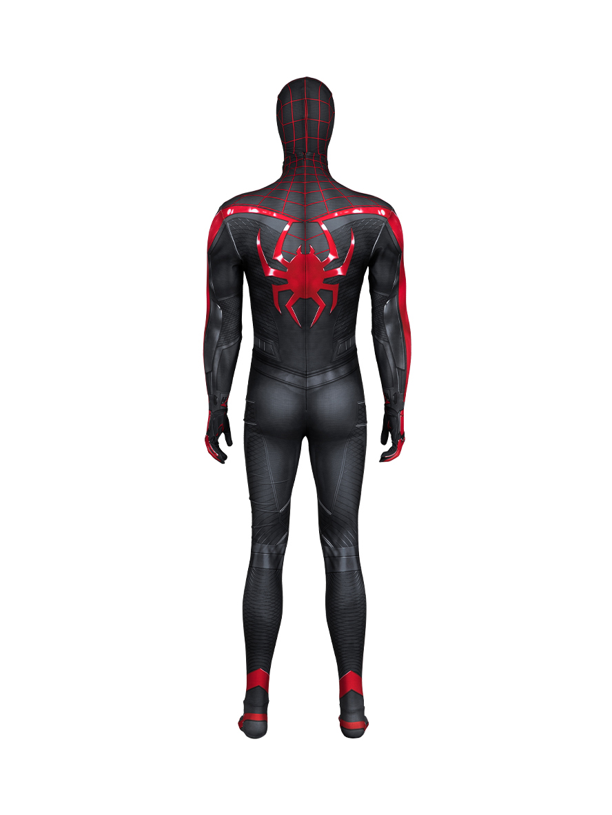 Spider-Man 2 Miles Morales Lycra Bodysuit Cosplay Costume Set