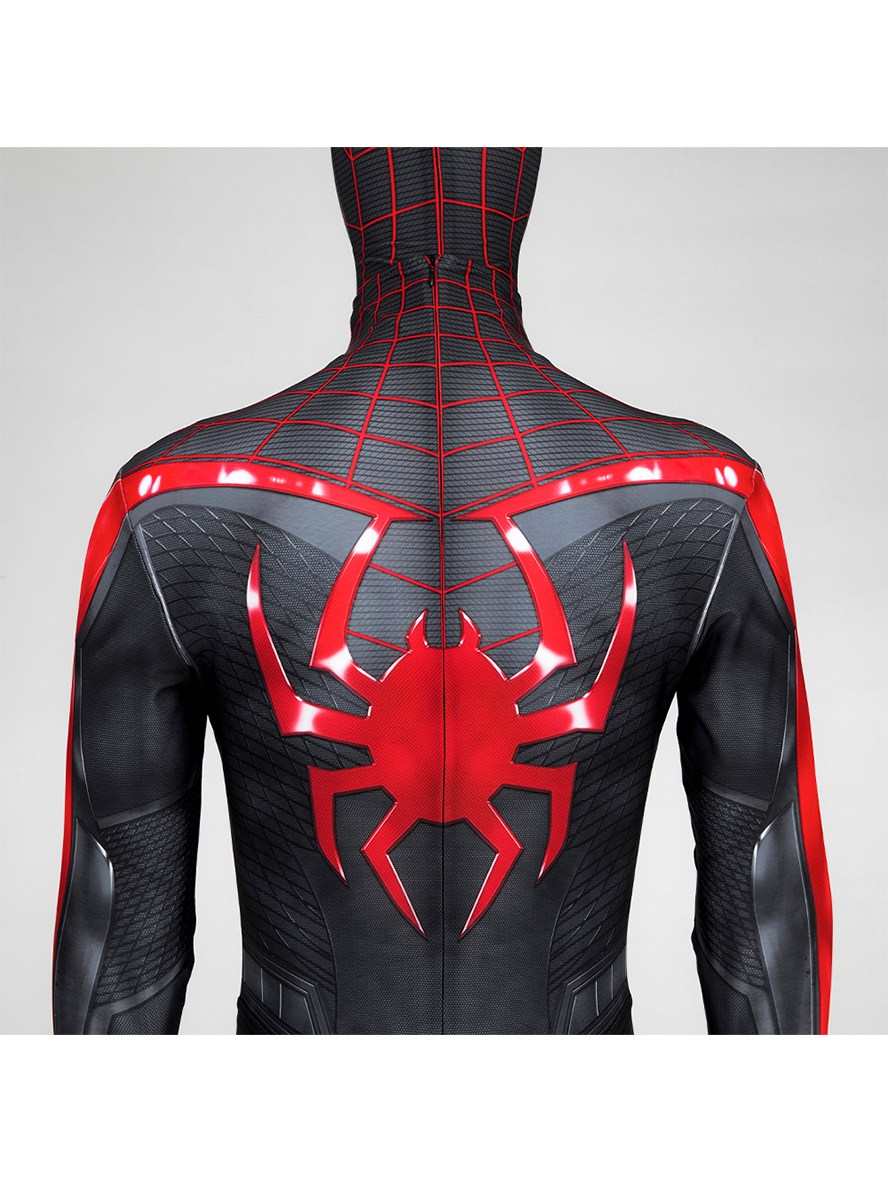 Spider-Man 2 Miles Morales Lycra Bodysuit Cosplay Costume Set