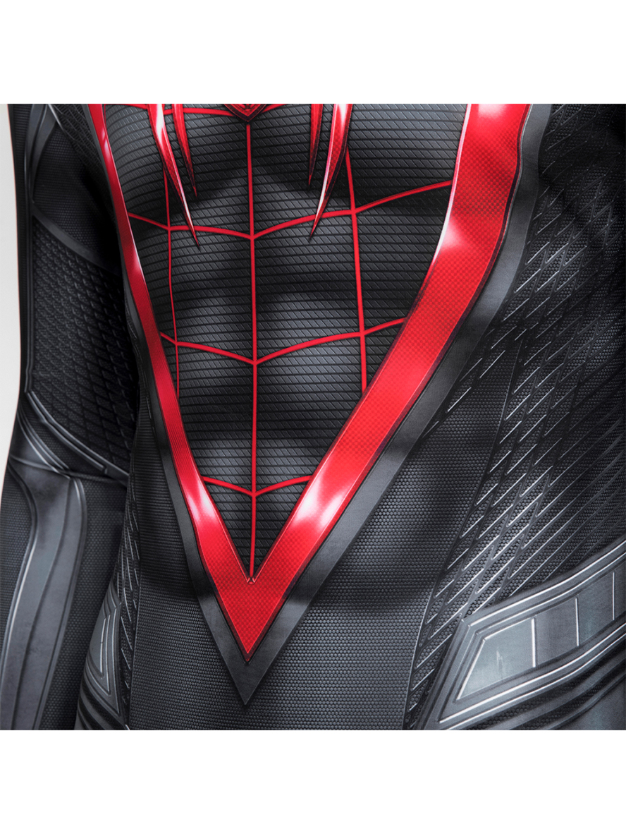 Spider-Man 2 Miles Morales Lycra Bodysuit Cosplay Costume Set