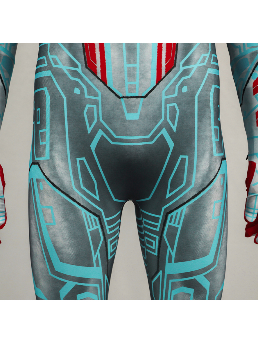 Spiderman 2099 Lycra Pattern Bodysuit Cosplay Costume Full Set