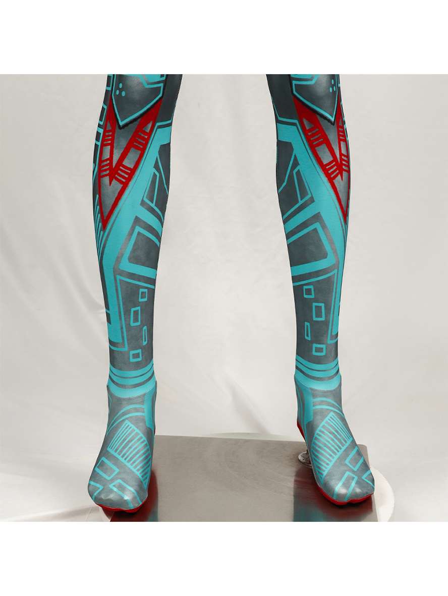 Spiderman 2099 Lycra Pattern Bodysuit Cosplay Costume Full Set