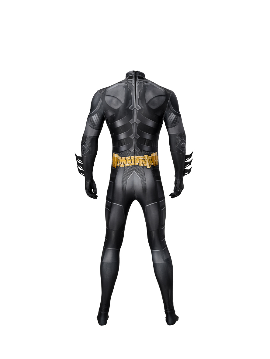 Batman The Dark Knight Bruce Wayne Lycra Bodysuit Cosplay Costume Set Without Head Cover