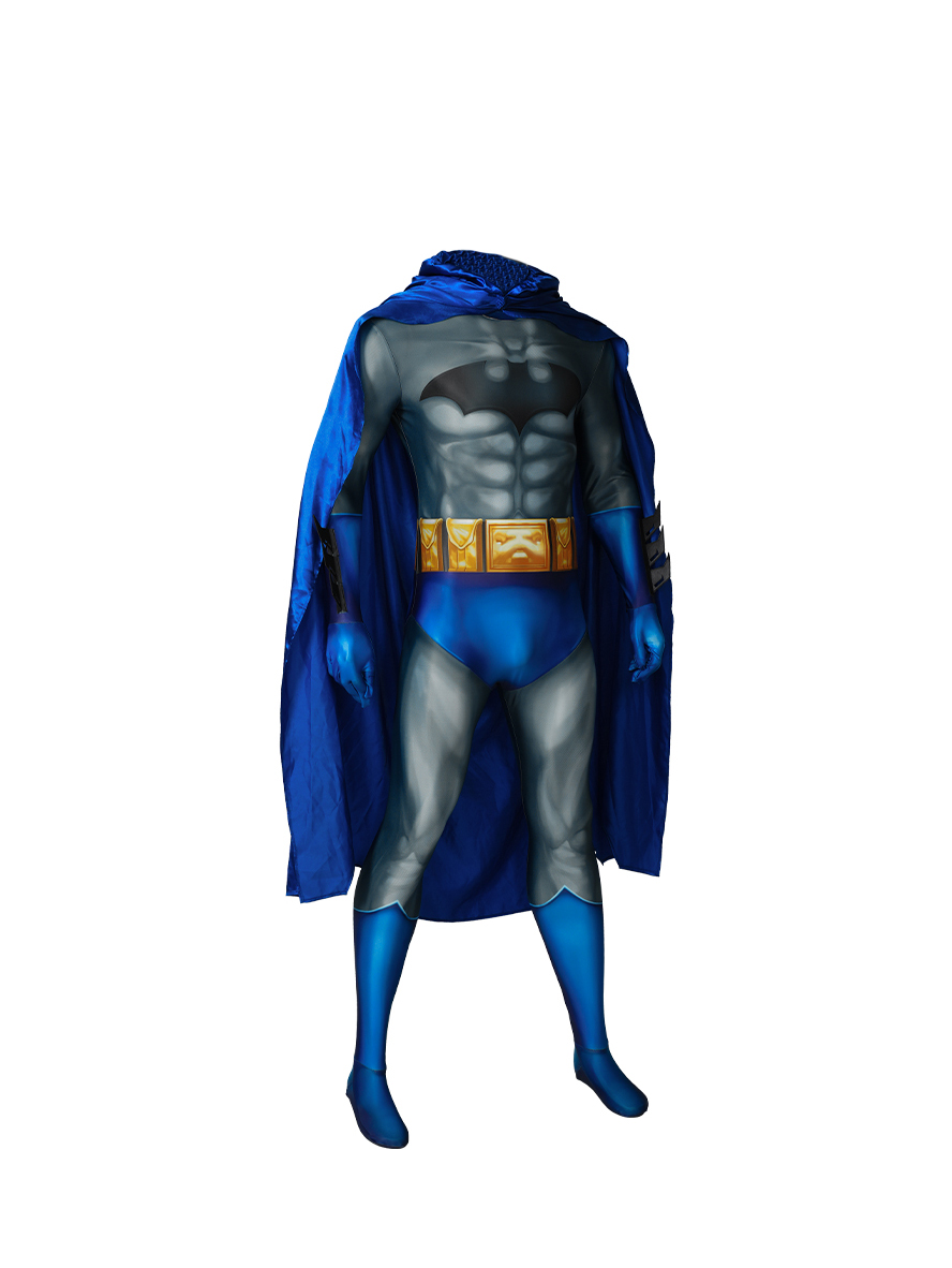 Batman Hush Bruce Wayne Lycra Bodysuit Cosplay Costume Set Without Head Cover