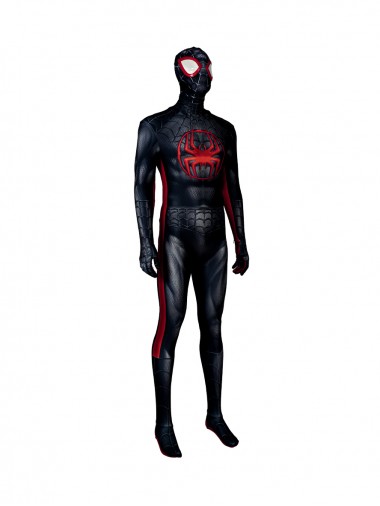 Spider-Man Miles Morales PS5 Miles Lycra Bodysuit Cosplay Costume Full Set