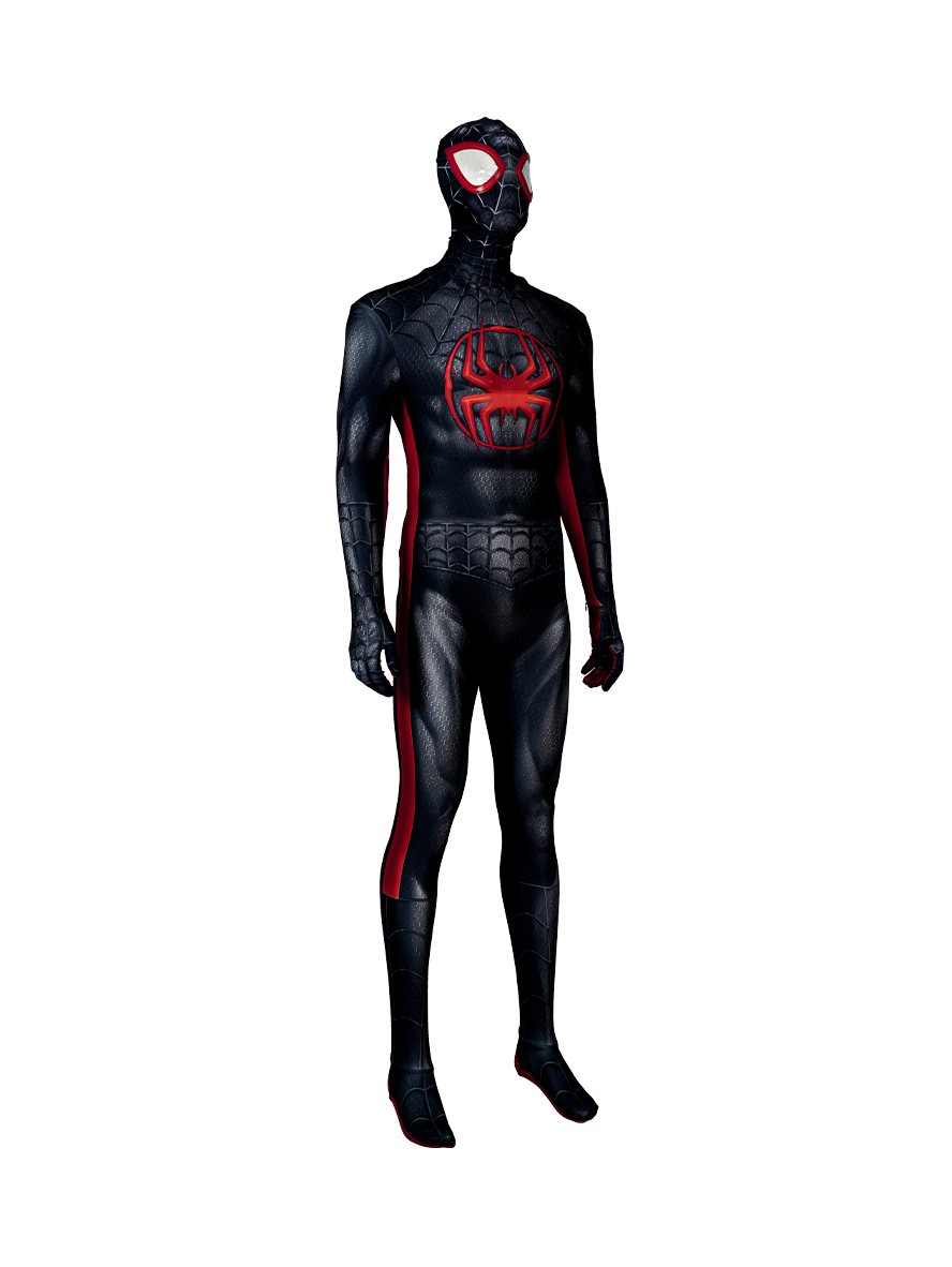 Spider-Man Miles Morales PS5 Miles Lycra Bodysuit Cosplay Costume Full Set