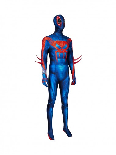 Spider-Man Across The Spider-Verse Spider-Man 2099 Lycra Bodysuit Cosplay Costume Full Set