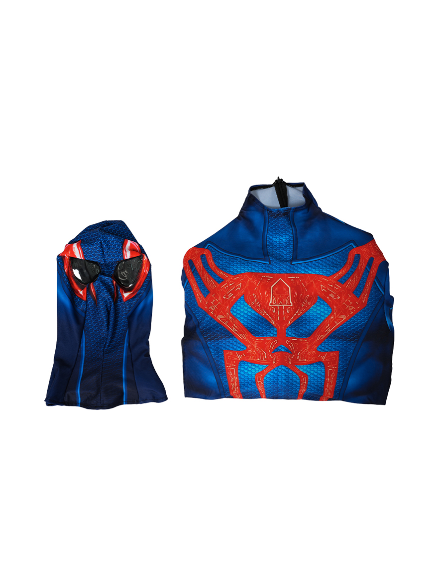 Spider-Man Across The Spider-Verse Spider-Man 2099 Lycra Bodysuit Cosplay Costume Full Set