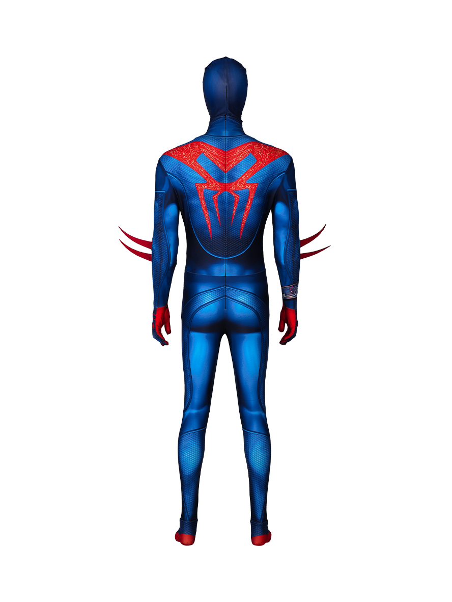 Spider-Man Across The Spider-Verse Spider-Man 2099 Lycra Bodysuit Cosplay Costume Full Set