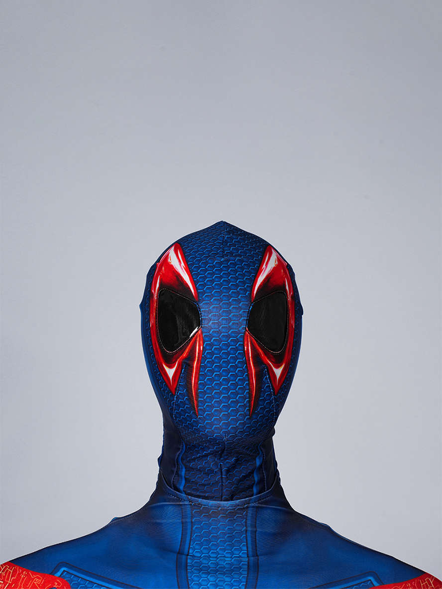 Spider-Man Across The Spider-Verse Spider-Man 2099 Lycra Bodysuit Cosplay Costume Full Set