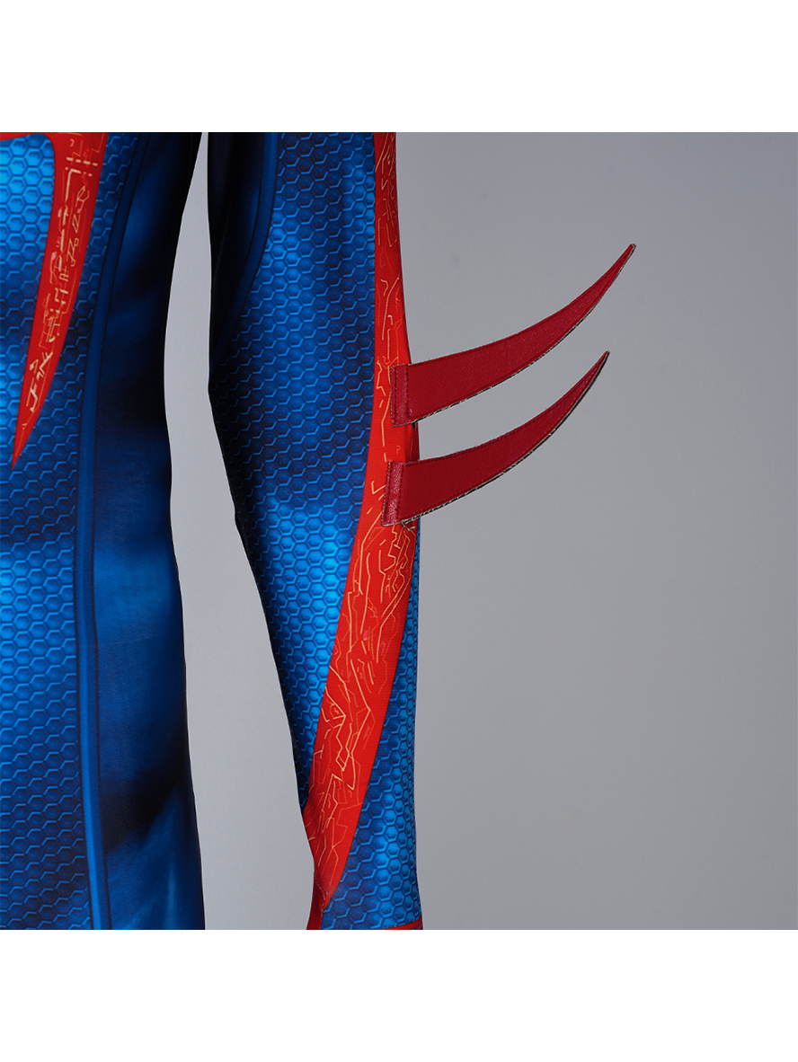 Spider-Man Across The Spider-Verse Spider-Man 2099 Lycra Bodysuit Cosplay Costume Full Set