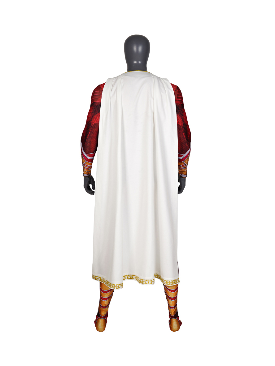 Shazam 2 Fury of the Gods Billy Batson Lycra Bodysuit Cosplay Costume Full Set