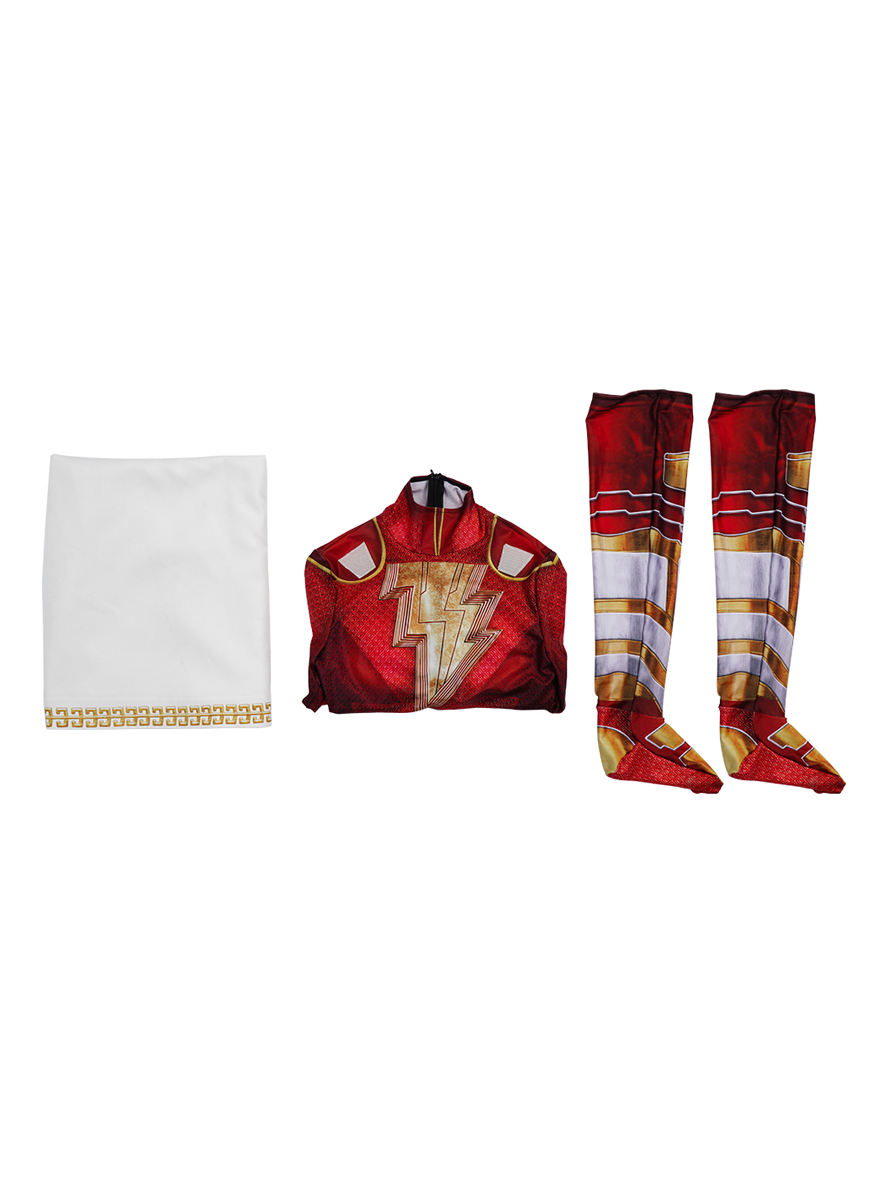 Shazam 2 Fury of the Gods Mary Batson Lycra Bodysuit Cosplay Costume Full Set