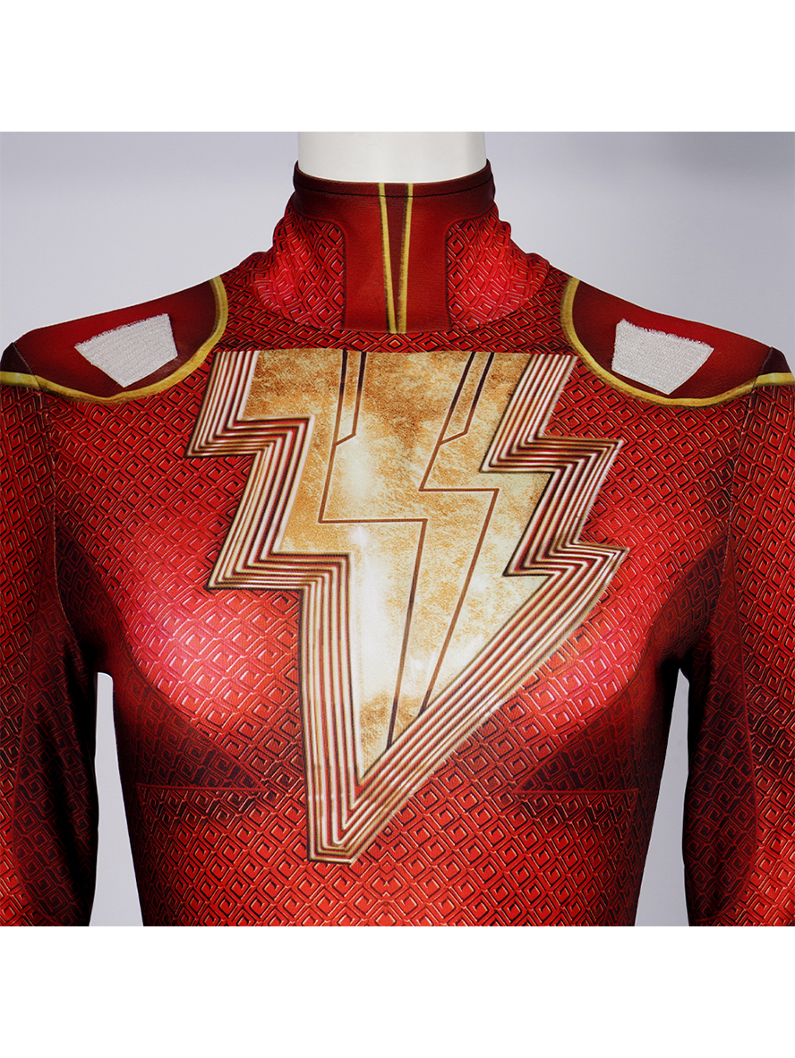 Shazam 2 Fury of the Gods Mary Batson Lycra Bodysuit Cosplay Costume Full Set