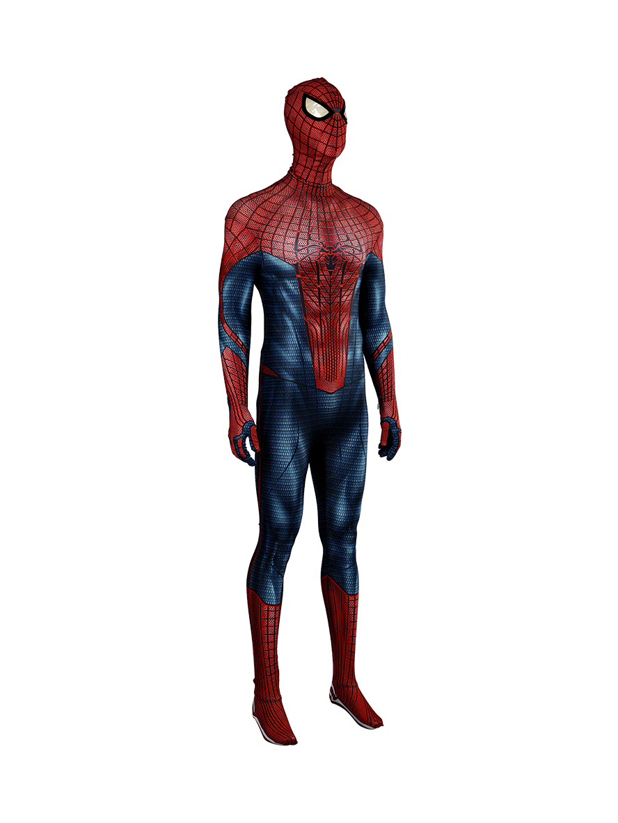 The Amazing Spider-Man Peter Parker Lycra Bodysuit Cosplay Costume Full Set