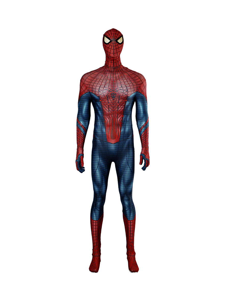 The Amazing Spider-Man Peter Parker Lycra Bodysuit Cosplay Costume Full Set