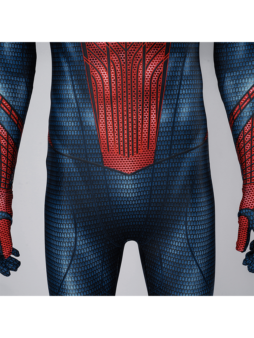 The Amazing Spider-Man Peter Parker Lycra Bodysuit Cosplay Costume Full Set