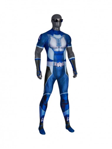 The Boys A-Train Lycra Bodysuit Version Cosplay Costume Full Set