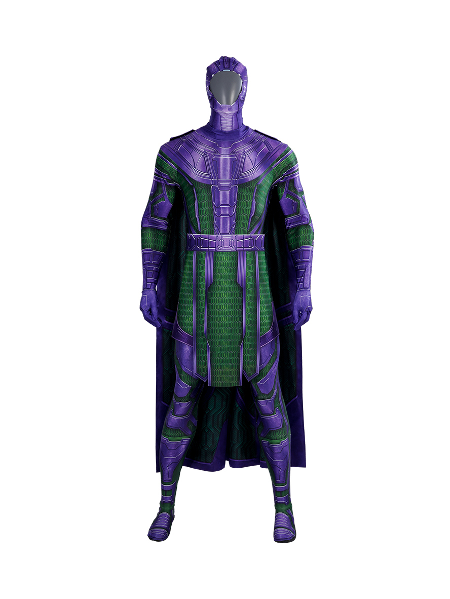 The Avengers Kang The Conqueror Lycra Bodysuit Cosplay Costume Full Set