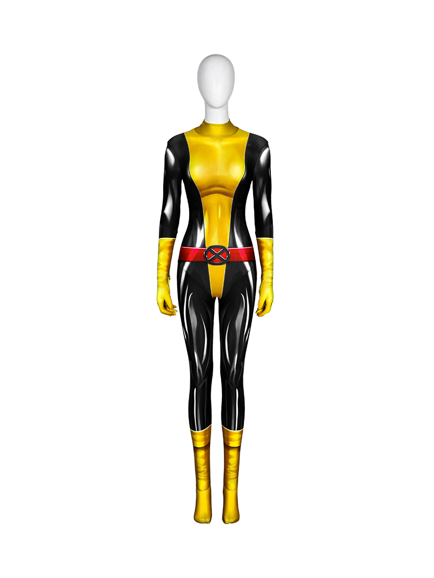 X-Men Shadowcat Kitty Pryde Comic Version Lycra Bodysuit Cosplay Costume