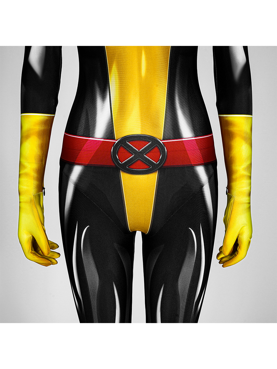 X-Men Shadowcat Kitty Pryde Comic Version Lycra Bodysuit Cosplay Costume