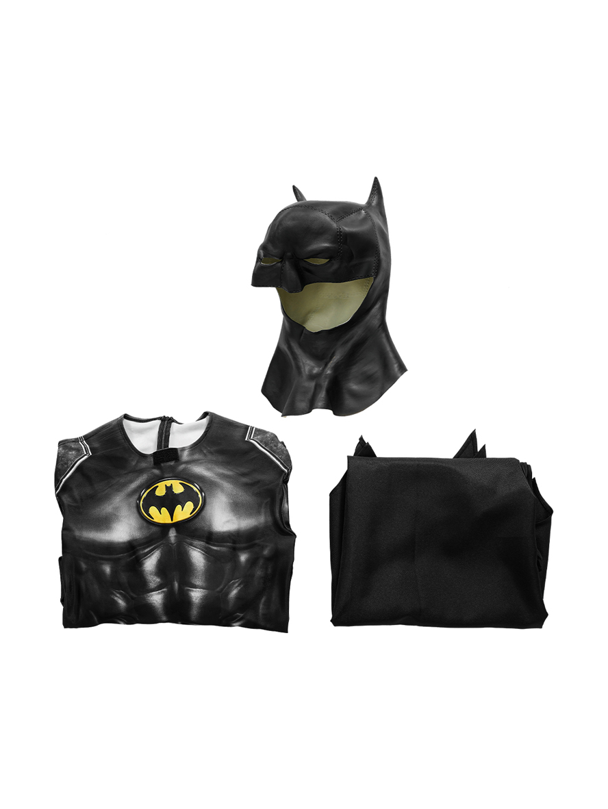 The Flash Michael Keaton Version Batman Lycra Bodysuit Cosplay Costume Full Set