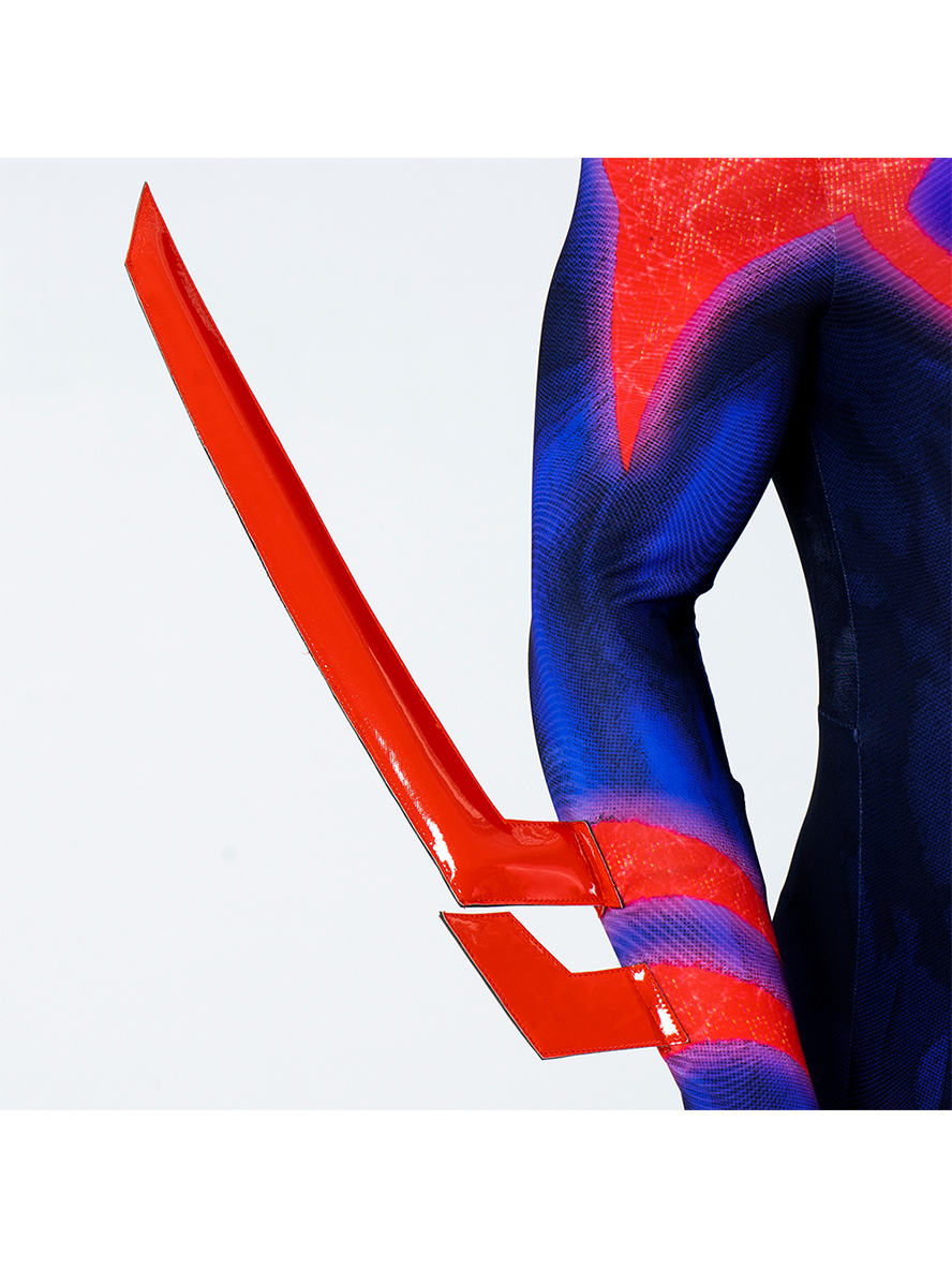 Spider-Man Across The Spider Verse Spider Man 2099 Lycra Bodysuit Cosplay Costume Full Set