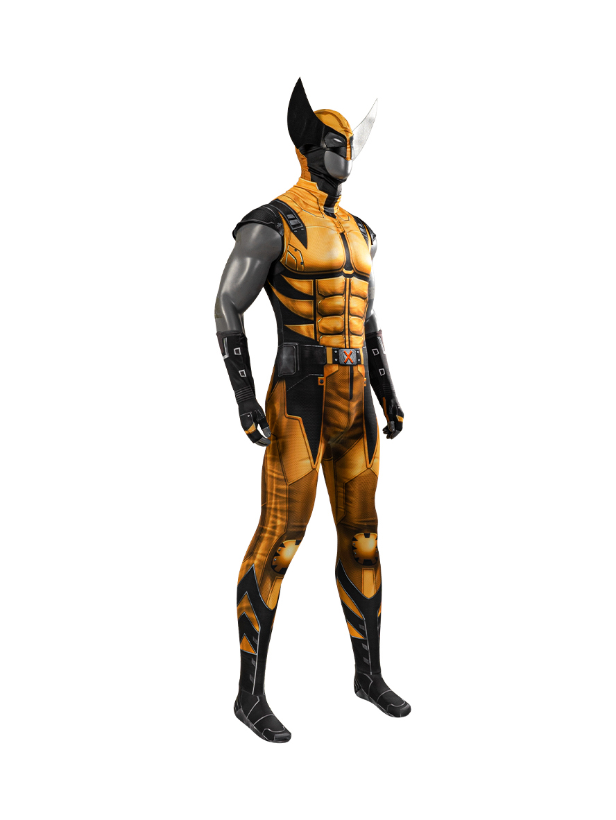 Marvel Future Revolution Wolverine James Howlett Lycra Bodysuit Cosplay Costume Set Without Wolf Paws