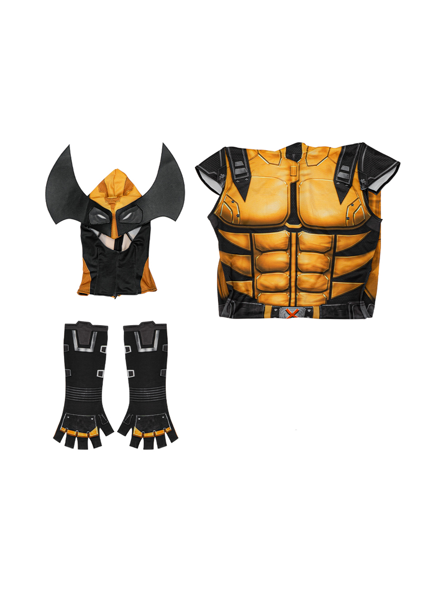 Marvel Future Revolution Wolverine James Howlett Lycra Bodysuit Cosplay Costume Set Without Wolf Paws