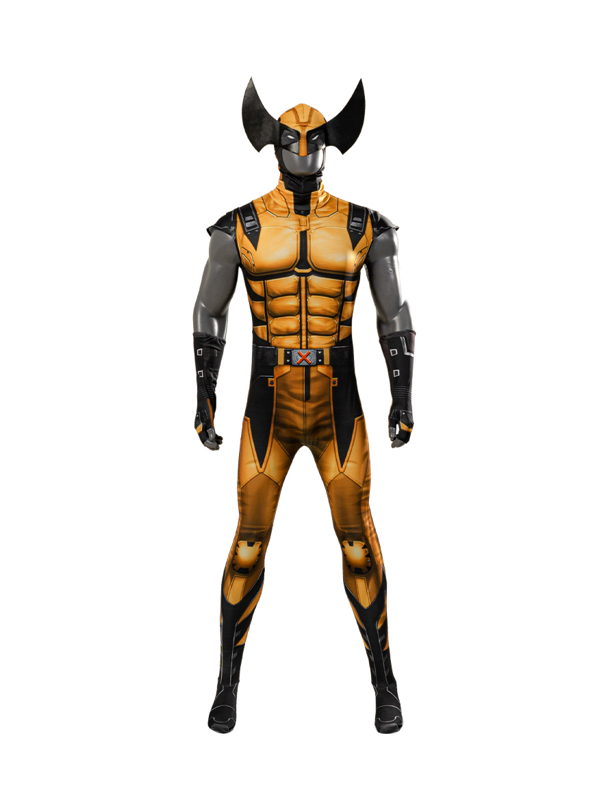 Marvel Future Revolution Wolverine James Howlett Lycra Bodysuit Cosplay Costume Set Without Wolf Paws