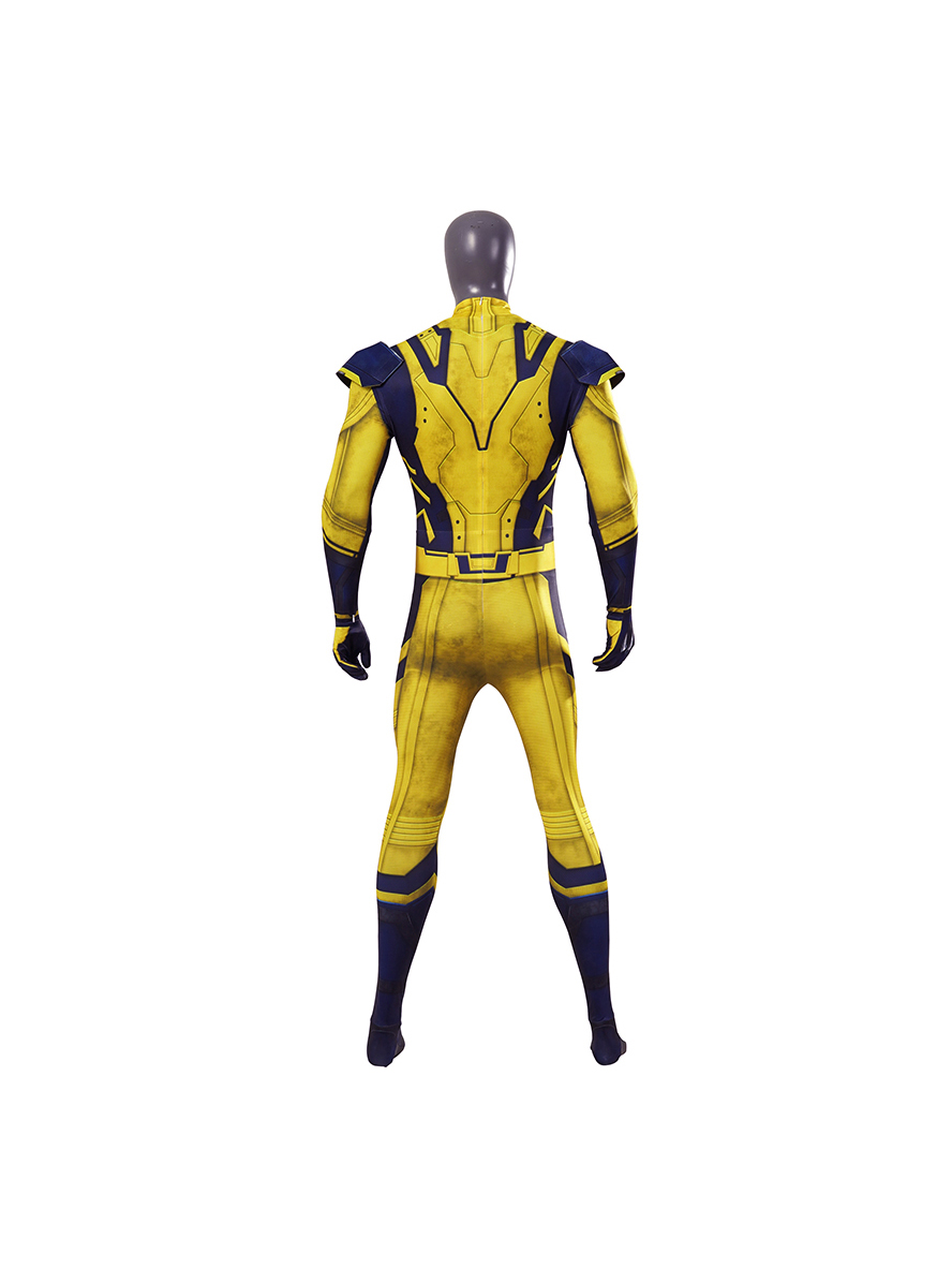 Deadpool 3 James Howlett Wolverine Lycra Bodysuit Cosplay Costume Set Without Wolf Paws