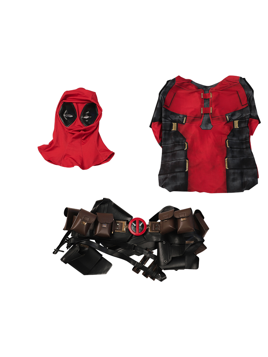 Deadpool & Wolverine Deadpool Printed Version Cosplay Costume Set Without Props