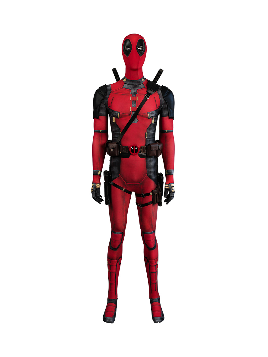 Deadpool & Wolverine Deadpool Printed Version Cosplay Costume Set Without Props