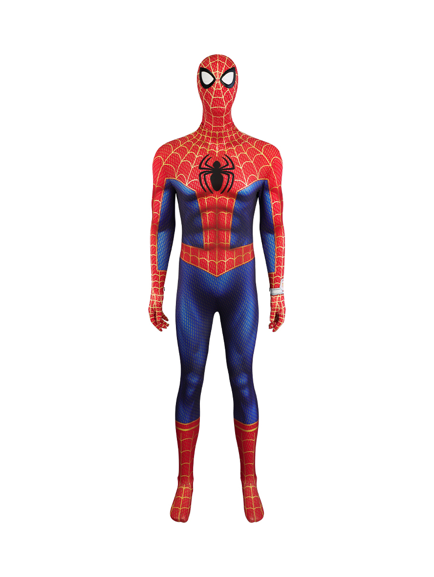 Spider-Man Across The Spider-Verse Peter Parker Lycra Bodysuit Cosplay Costume Full Set