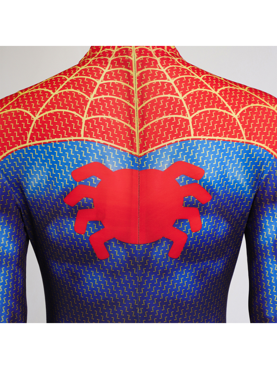 Spider-Man Across The Spider-Verse Peter Parker Lycra Bodysuit Cosplay Costume Full Set