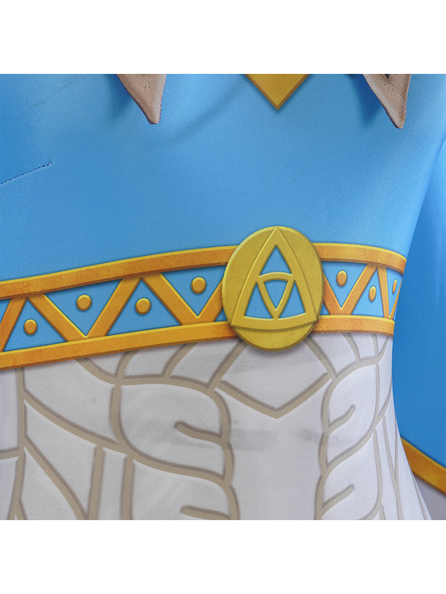 The Legend Of Zelda Tears Of The Kingdom Zelda Princess Lycra Bodysuit Version Cosplay Costume Full Set