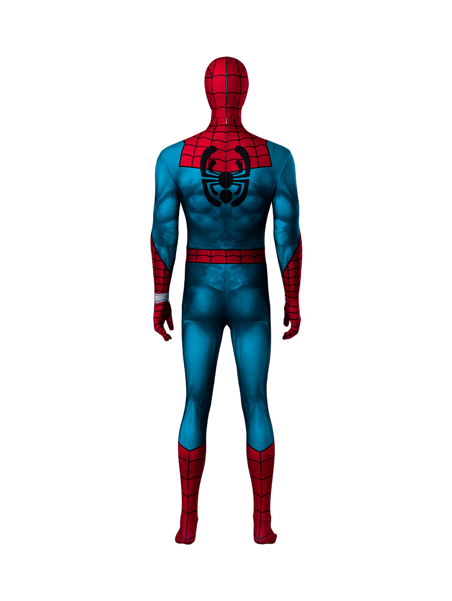 Spider-Man Across The Spider Verse Animated Version Spider-Man Lycra Bodysuit Cosplay Costume Full Set