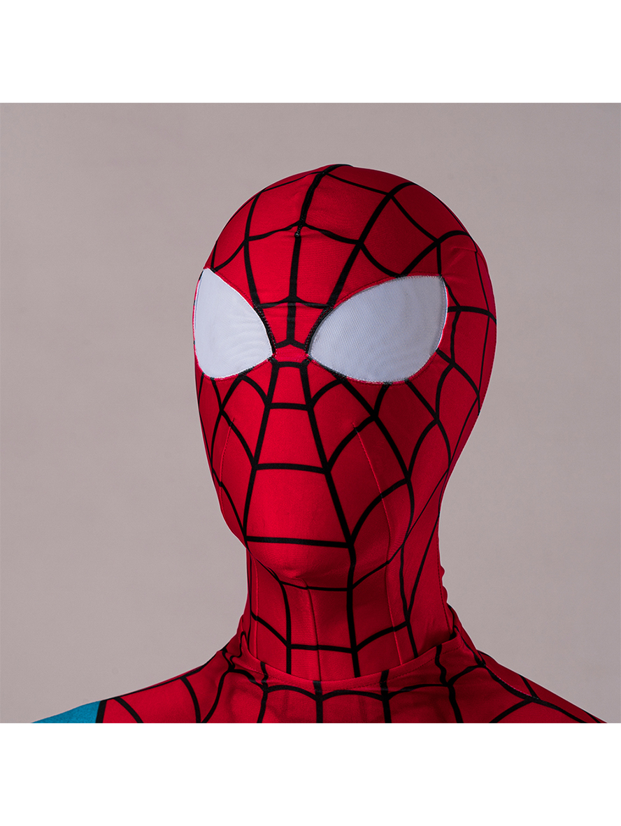 Spider-Man Across The Spider Verse Animated Version Spider-Man Lycra Bodysuit Cosplay Costume Full Set