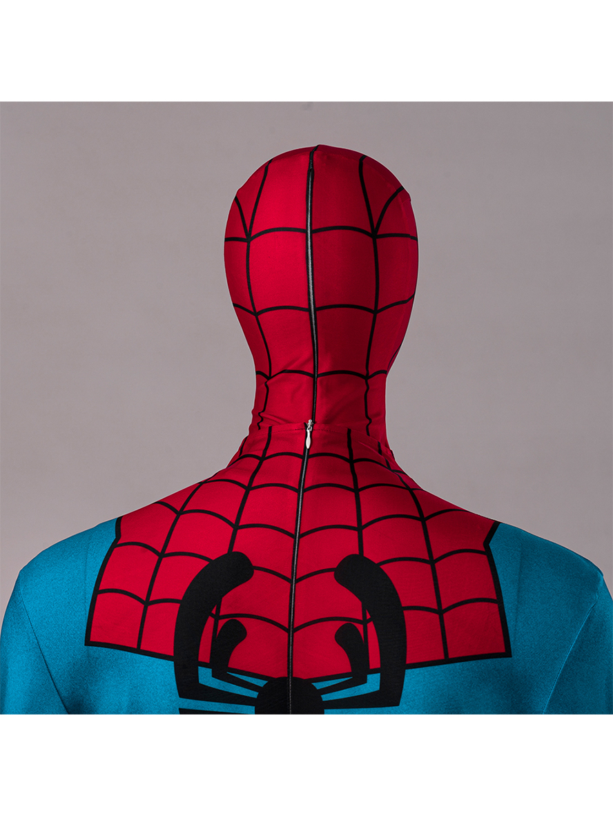 Spider-Man Across The Spider Verse Animated Version Spider-Man Lycra Bodysuit Cosplay Costume Full Set