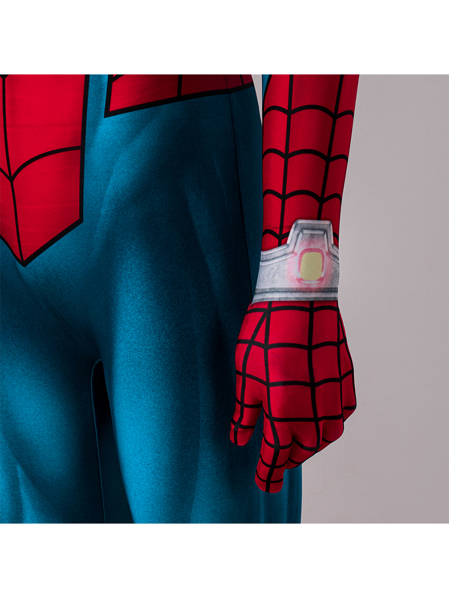 Spider-Man Across The Spider Verse Animated Version Spider-Man Lycra Bodysuit Cosplay Costume Full Set