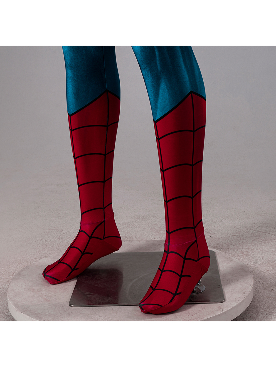 Spider-Man Across The Spider Verse Animated Version Spider-Man Lycra Bodysuit Cosplay Costume Full Set