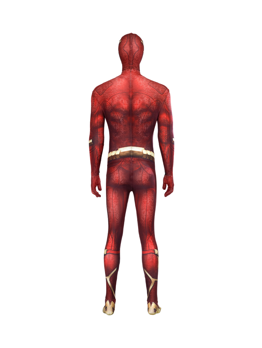 The Flash Barry Allen The Flash Normal Version Lycra Bodysuit Cosplay Costume Full Set