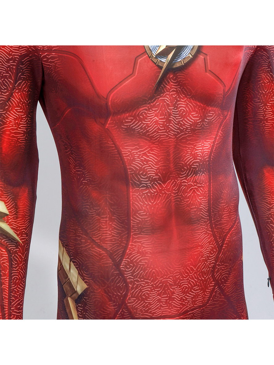 The Flash Barry Allen The Flash Normal Version Lycra Bodysuit Cosplay Costume Full Set